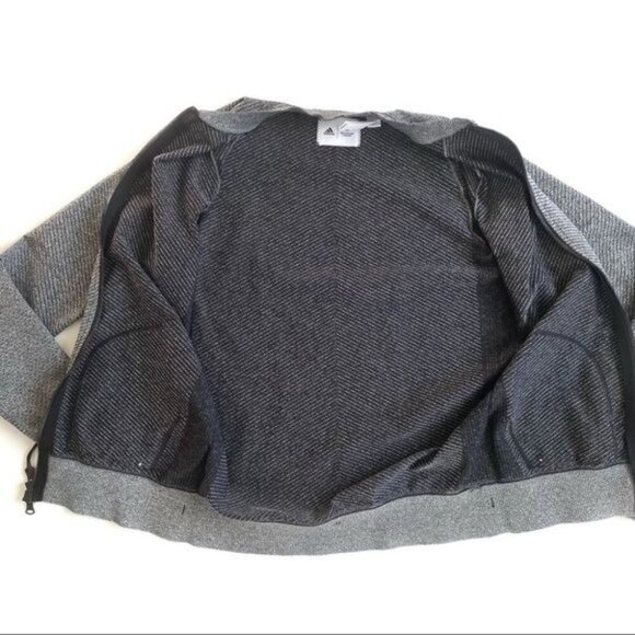 Adidas Reigning Camp Gray Zipper Jacket - S - Picture 5 of 5